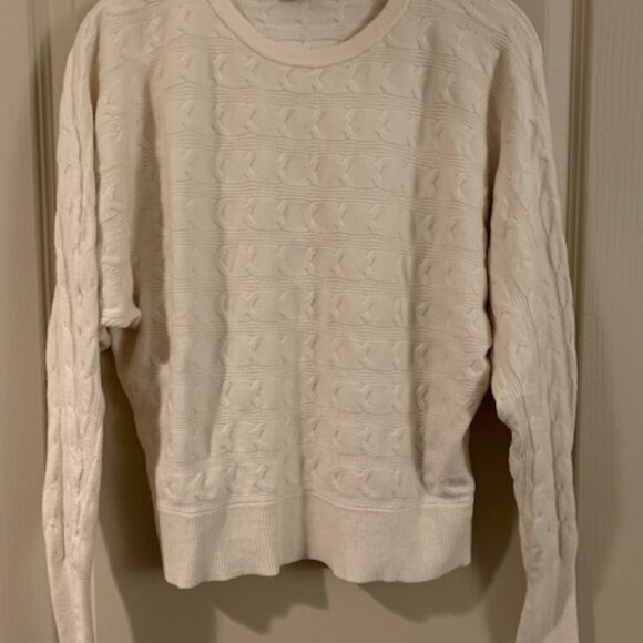 Cyrus Ladies Size S Ivory Knit Sweater Crew Neck Long Sleeve Soft Pullover - Picture 1 of 9